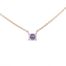 Load image into Gallery viewer, Berlin Solitaire Emerald Cut Diamond Necklace