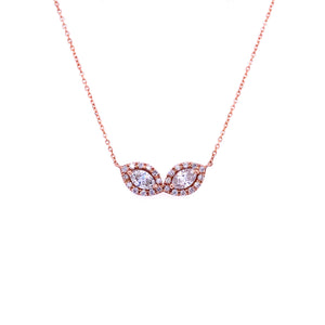 New York City Twin Diamond Necklace