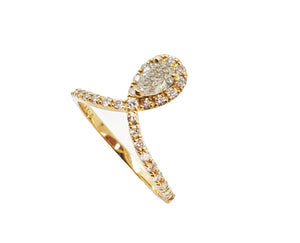 Florence Diamond Pear Shape Ring