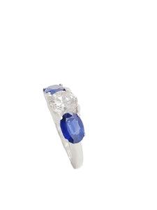 Mia Diamond & Blue Sapphire Ring