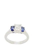 Load image into Gallery viewer, Amalia Diamond &amp; Blue Sapphire Ring