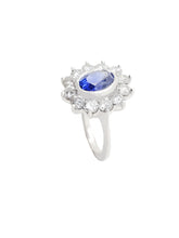 Load image into Gallery viewer, Penelope Diamond &amp; Blue Sapphire Ring