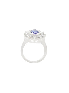 Penelope Diamond & Blue Sapphire Ring