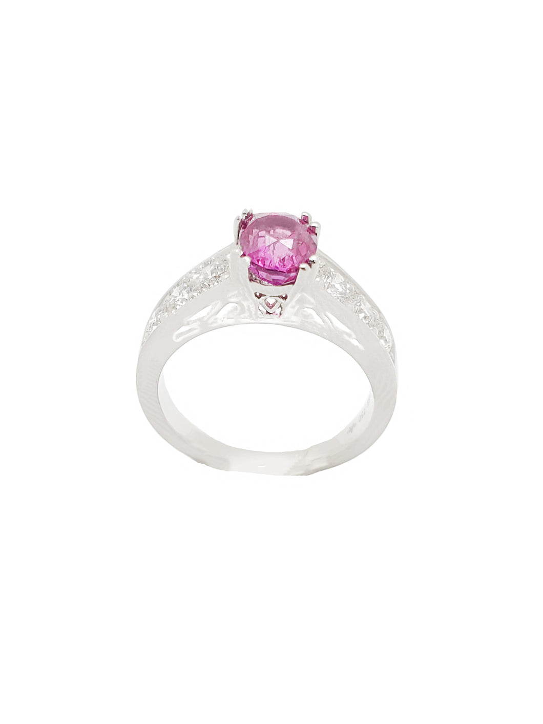 Alice Diamond & Pink Sapphire Ring