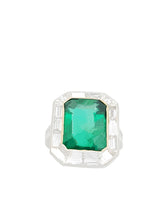 Load image into Gallery viewer, Devoted Emerald &amp; Baguette Diamond Ring