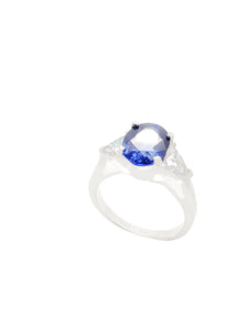 Kate Diamond & Blue Sapphire Ring