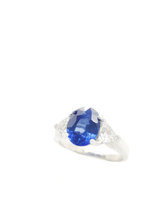 Kate Diamond & Blue Sapphire Ring