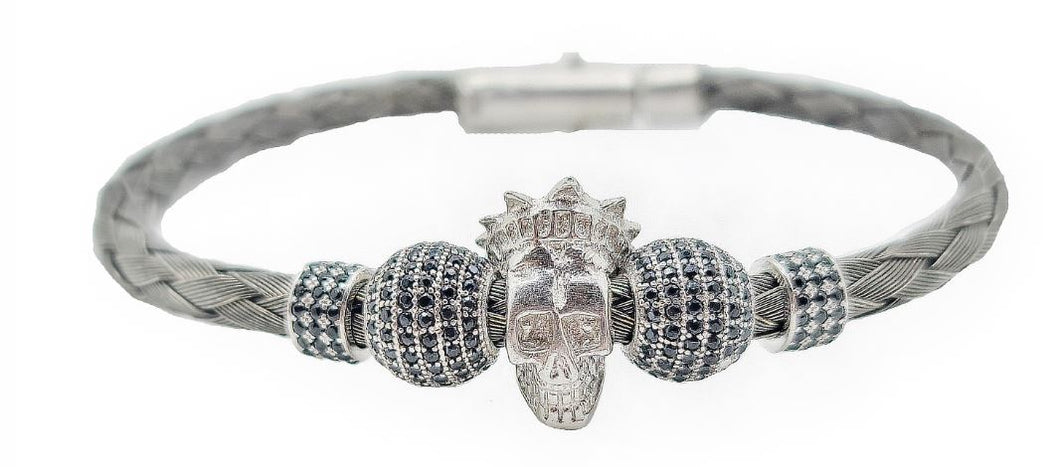 Serra Skull Mesh Bracelet