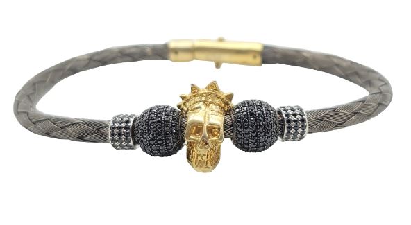 Serra Skull Mesh Bracelet