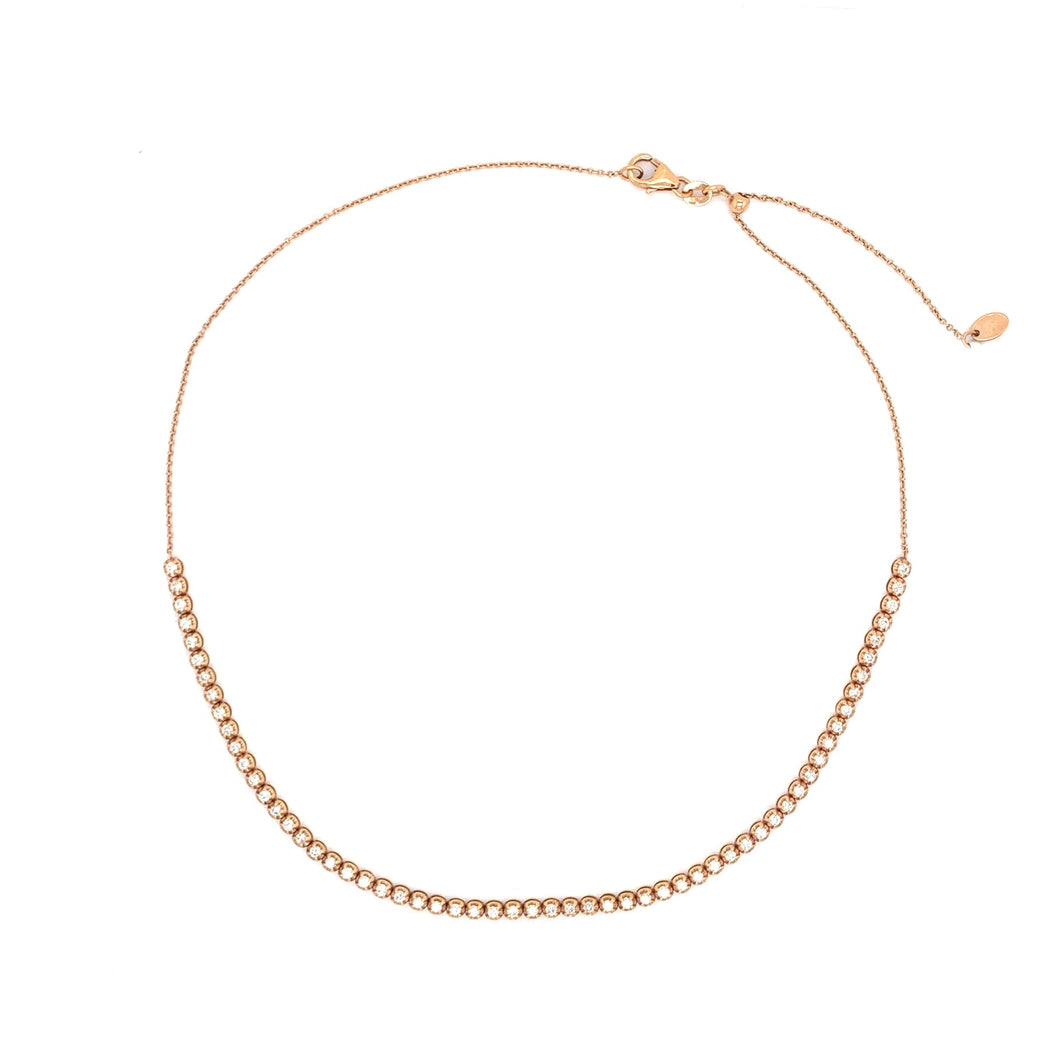 Santiago Diamond Tennis Choker Necklace