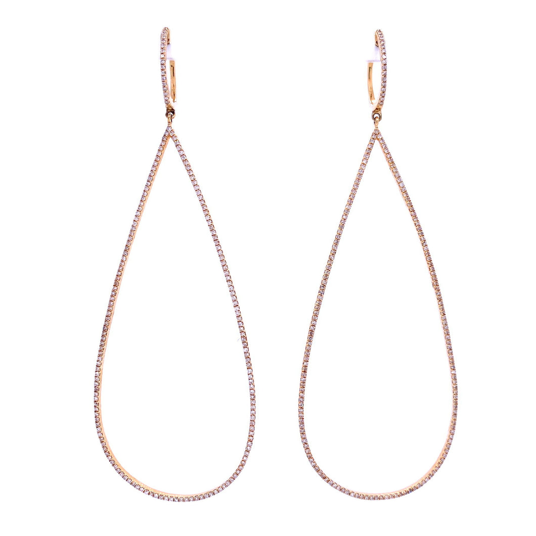 Tokyo Diamond Tear Drop Earrings