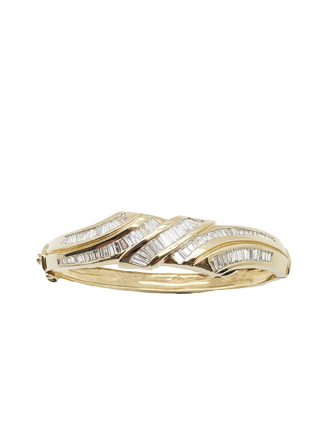 Boston Diamond Baguette Bangle