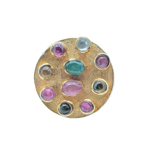 G R U C A N Multi Tourmaline Ring