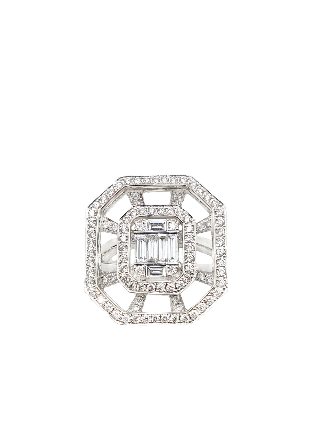 Greenville Diamond Cage Ring