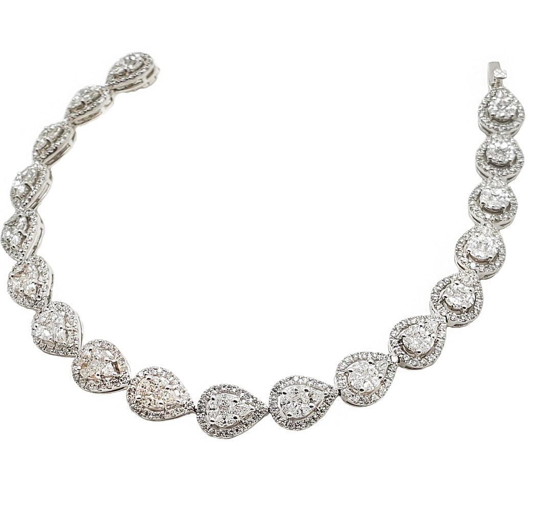 Memphis Infinity Diamond Pear Shape Bracelet