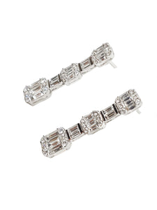 Lisbon Diamond Baguette Earrings