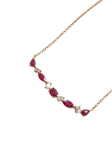 Cassini Diamond & Ruby Necklace