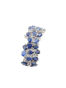 Lavinia Blue Sapphire Flexible Ring