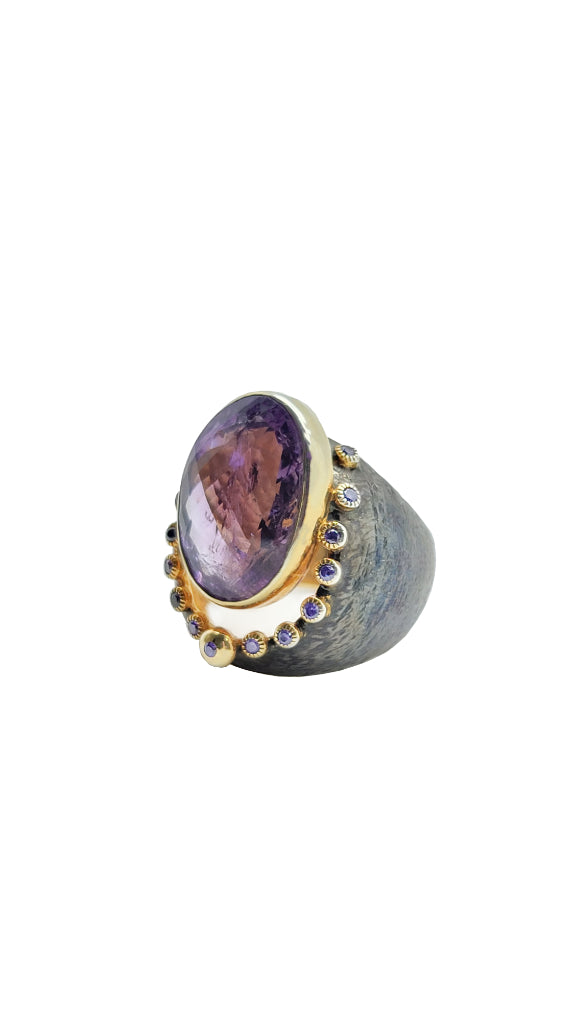 B A R I S  Amethyst Ring