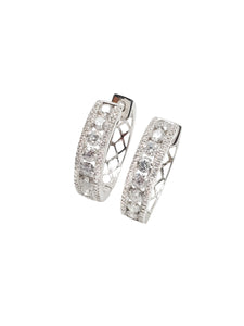 Casablanca Diamond Hoop Earrings