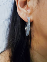 Load image into Gallery viewer, Freeport Diamond Hoop Earrings