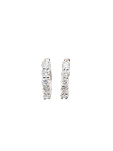 San Diego Diamond Huggie Earrings