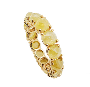 Sunset Yellow Diamond Eternity Band